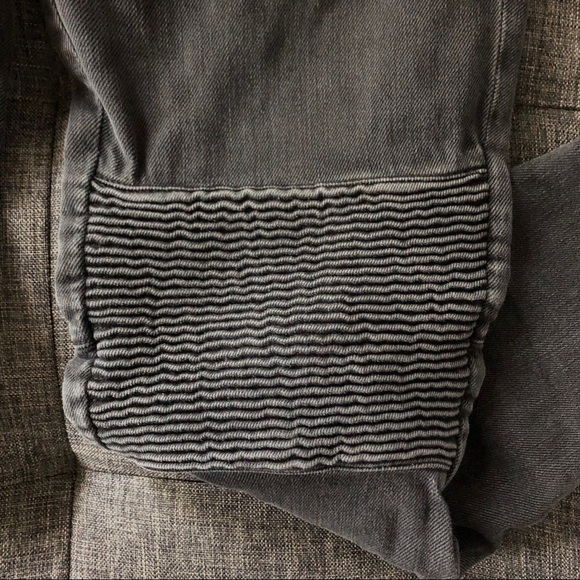 Zara Moto skinny gray jeans Ankle length Size 26 - Picture 3 of 7